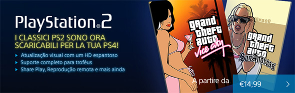 GTA III, Vice City e San Andreas su PS4