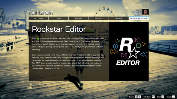 Rockstar Editor di GTA V